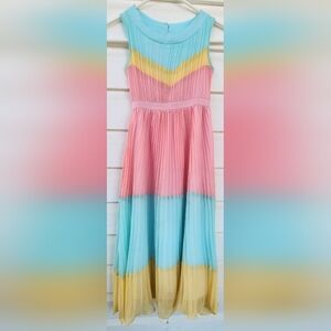 Rare Editions Multiolor Sleeveless Maxi Dress!!